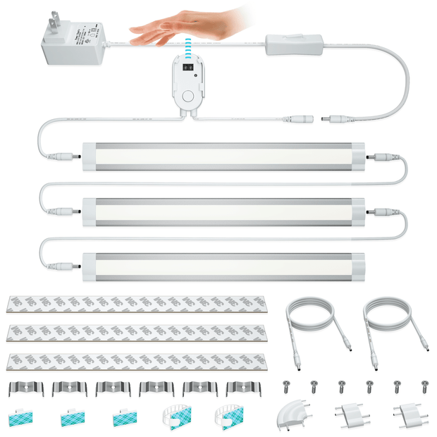 3-Bar Natrual White CabiSensor Lights kit