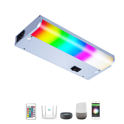 9" FixtureSmart RGBCW Hardwired Under Cabinet Lights - LAMPAOUS  |  Make Light Smart